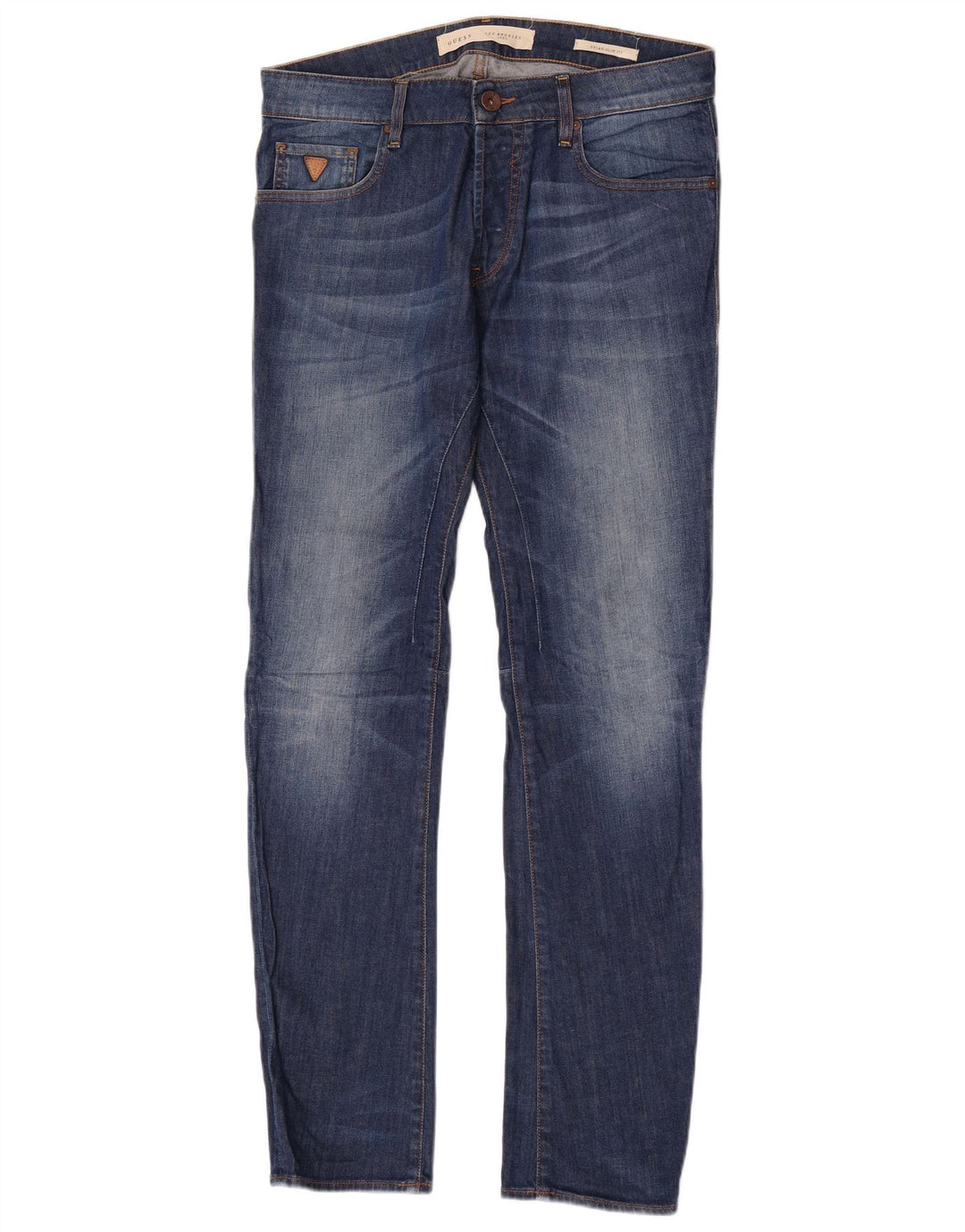 Jeans slim da uomo Guess W32 L34 cotone blu
