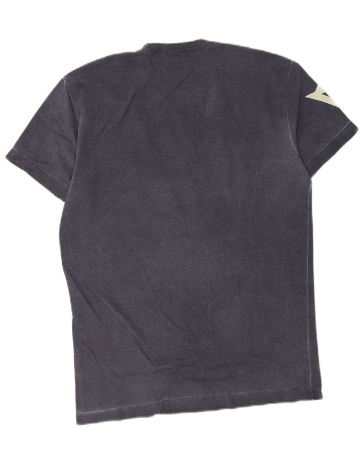T-shirt grafica da uomo Dainese Top in cotone blu medio