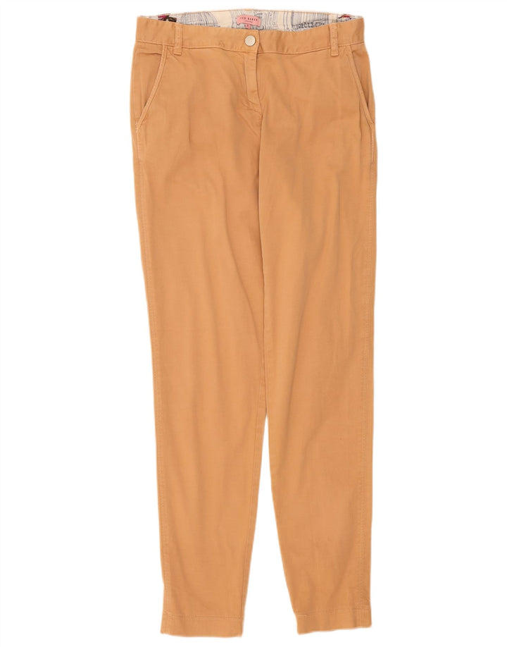 Pantaloni chino slim da donna Ted Baker taglia 2 piccola W30 L31 cotone beige
