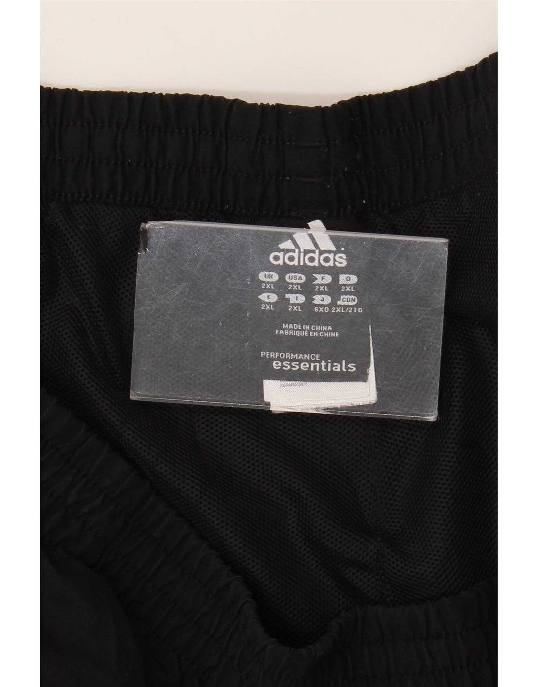 Pantaloncini sportivi da uomo Adidas 2XL poliestere nero
