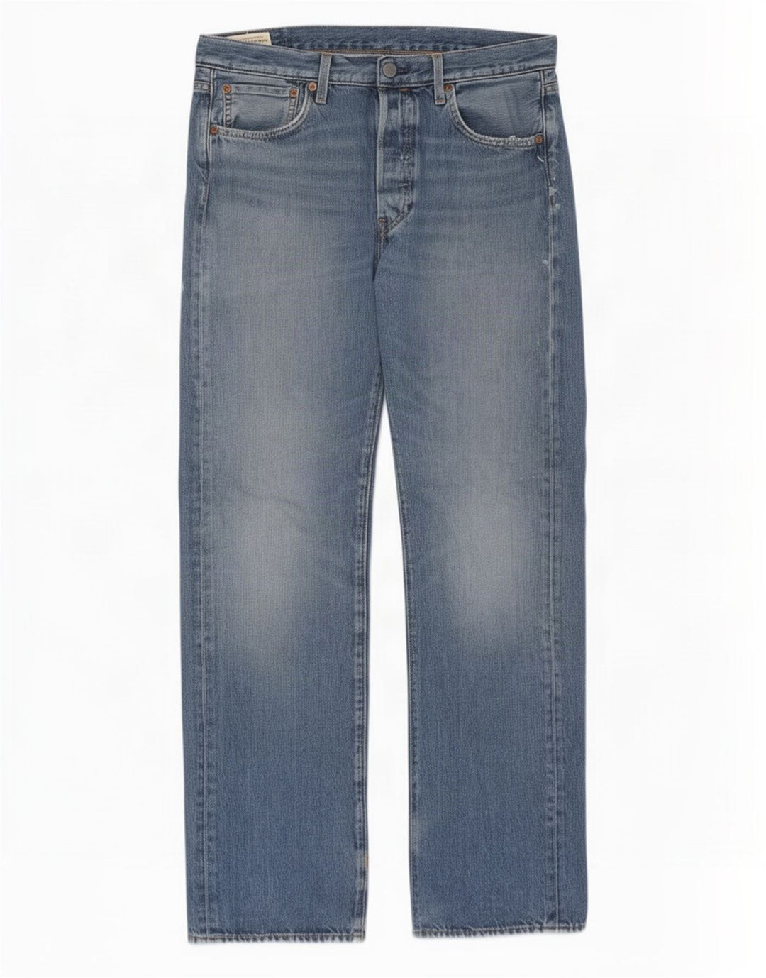 Jeans dritti da uomo Levi's W33 L32 in cotone blu