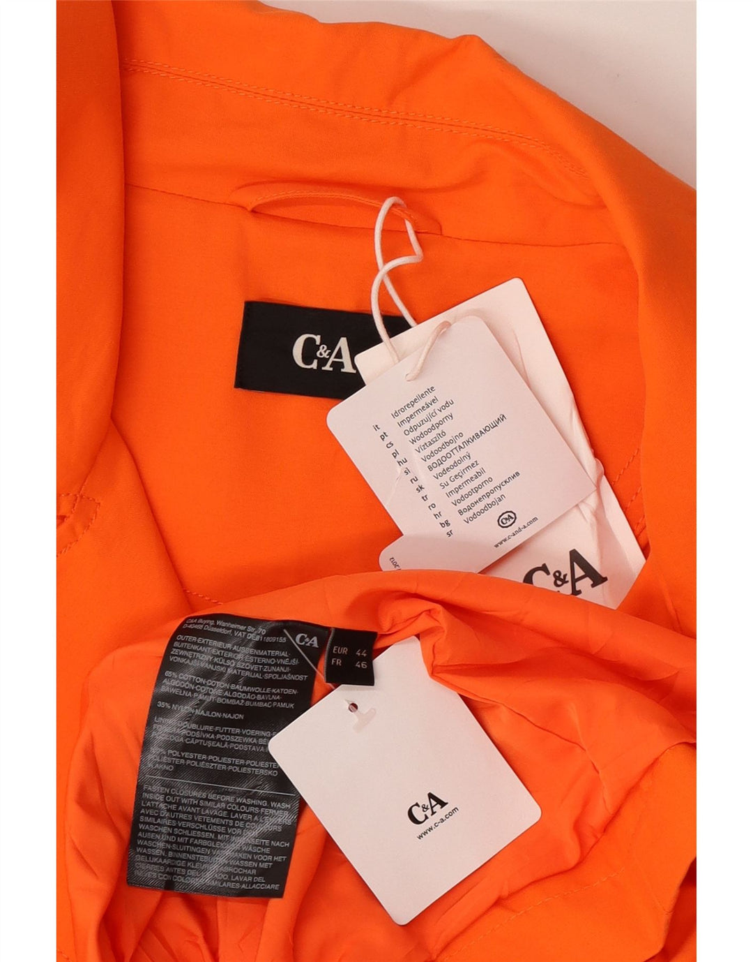 Trench oversize da donna C&A EU 44 XL Cotone arancione