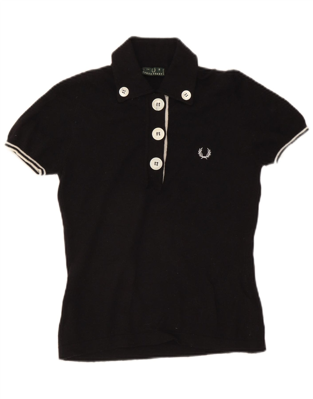 Polo da donna FRED PERRY UK 10 piccola nera