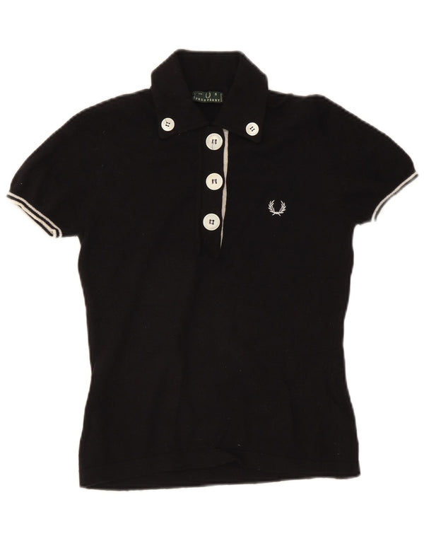 Polo da donna FRED PERRY UK 10 piccola nera