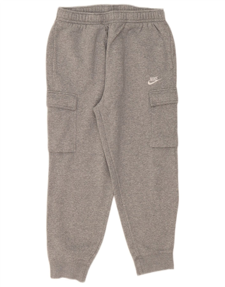 Pantaloni della tuta cargo Nike da uomo, pantaloni da jogging, cotone grigio medio