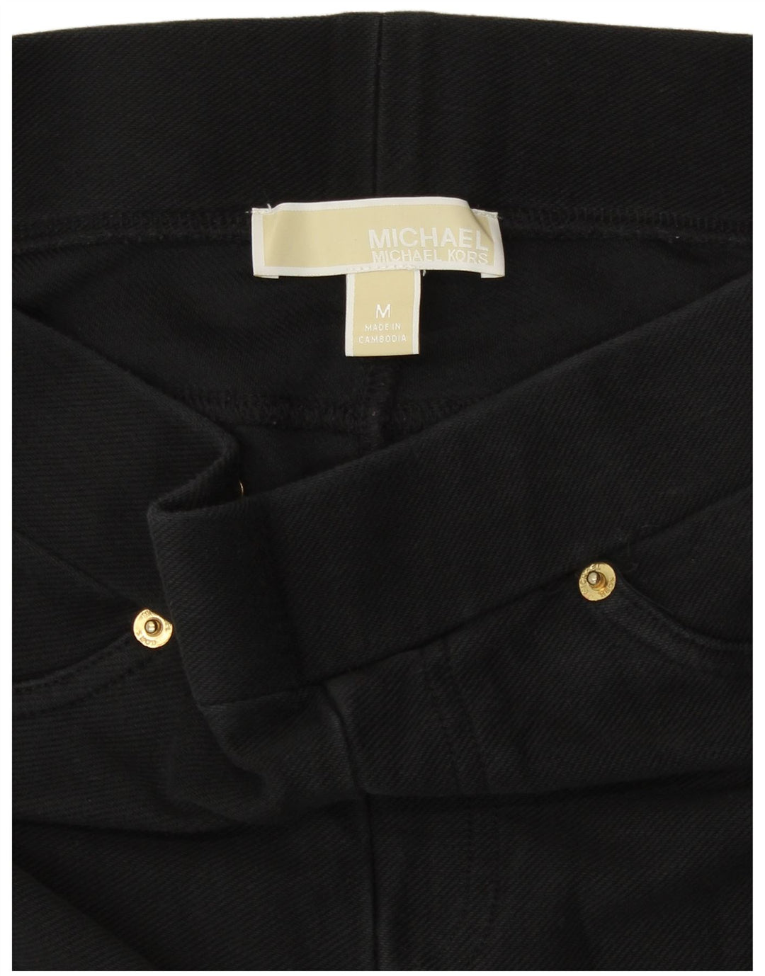 Leggings da donna Michael Kors UK 14 cotone nero medio