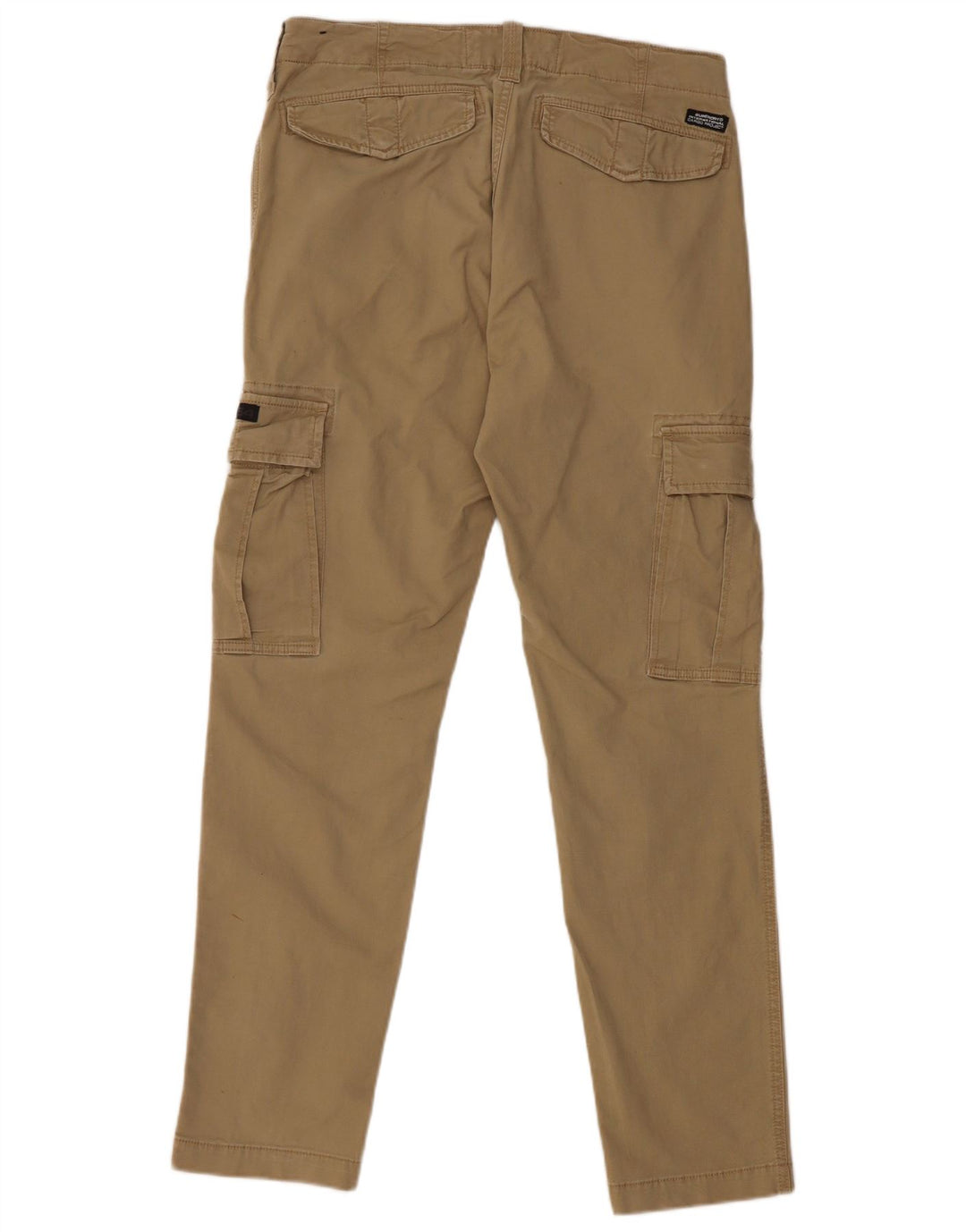 Pantaloni cargo slim da uomo SUPERDRY W32 L32 in cotone beige