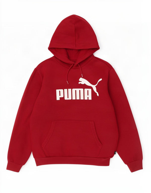 Felpa con cappuccio oversize grafica da donna Puma UK 10 piccola in cotone bordeaux