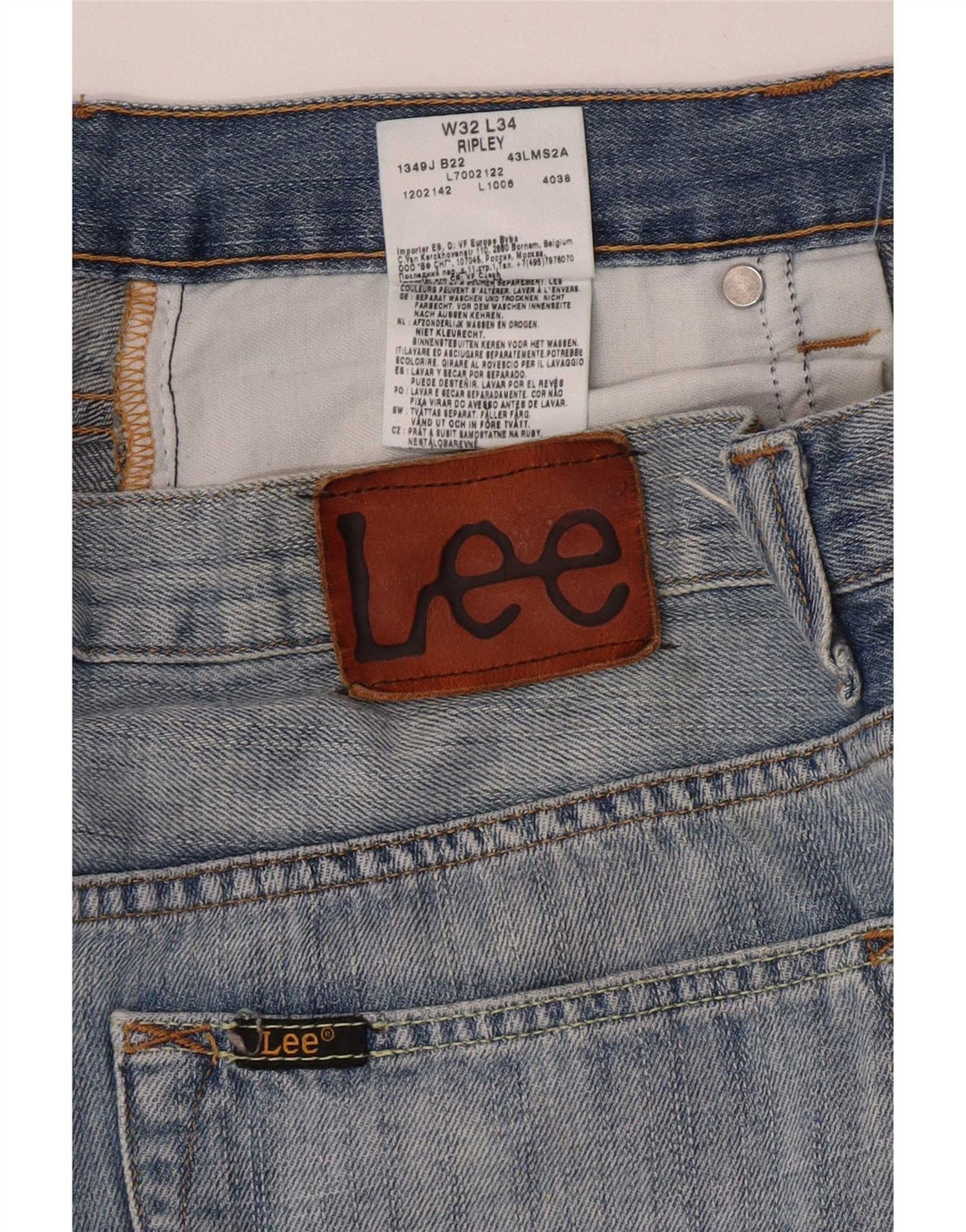 Jeans dritti Ripley da uomo Lee W32 L29 cotone blu