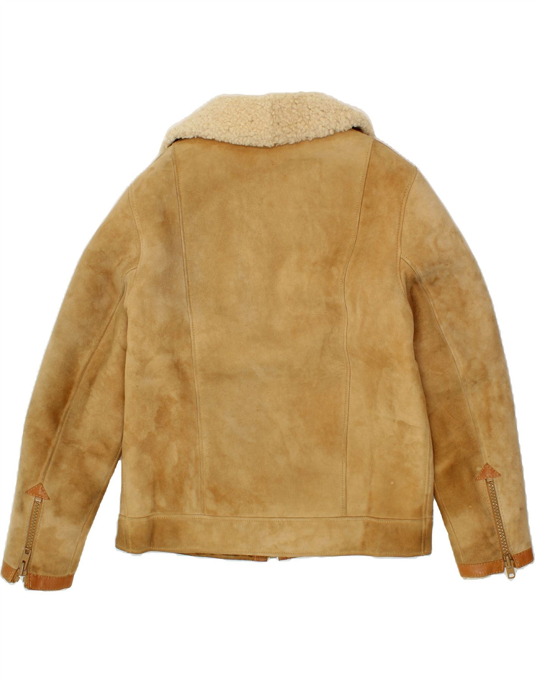 Giacca in shearling da uomo VINTAGE UK 36 Piccolo shearling beige