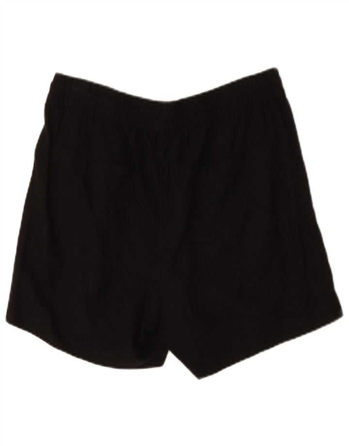 Pantaloncini chino da donna Marks & Spencer UK 12 medi W30 lino nero