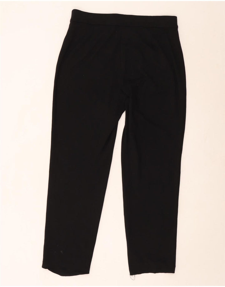Pantaloni casual regolari da donna Marks & Spencer UK 16 Large W34 L29 Neri