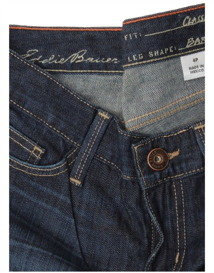 EDDIE BAUER Jeans bootcut da donna vestibilità classica US 4 Small W30 L28 Blu navy