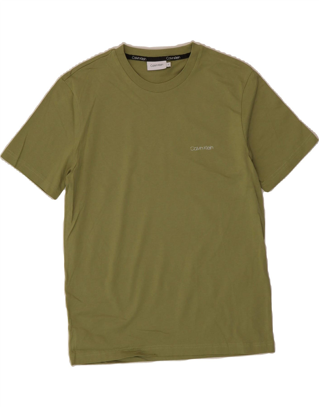 CALVIN KLEIN Mens T-Shirt Top Medium Green Cotton Vintage Calvin Klein and Second-Hand Calvin Klein from Messina Hembry 