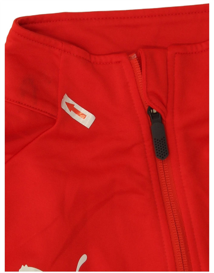 Giacca da tuta grafica Puma da uomo AC Milan, colore rosso medio