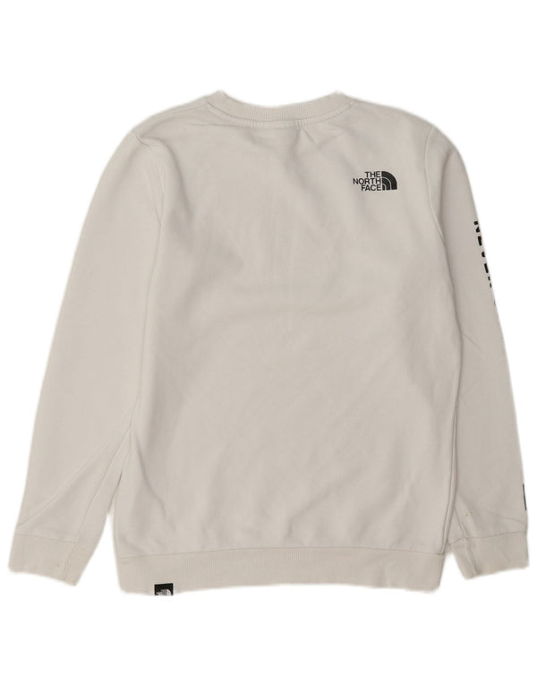 Felpa oversize con grafica da donna The North Face UK 6 XS bianca