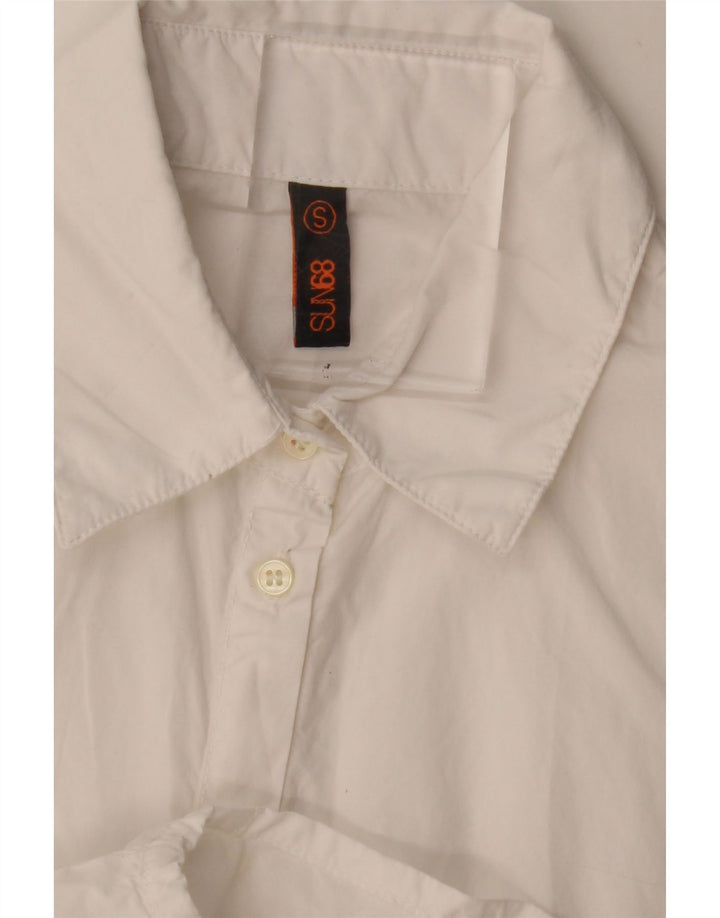 Abito camicia da donna Sun68 UK 10 piccolo bianco