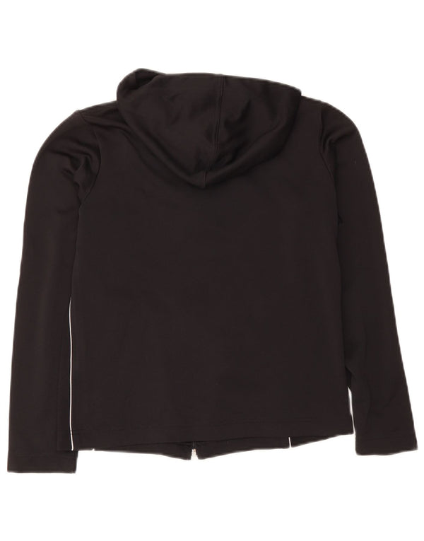Maglione con cappuccio e zip corto da donna Sergio Tacchini UK 10 piccolo nero