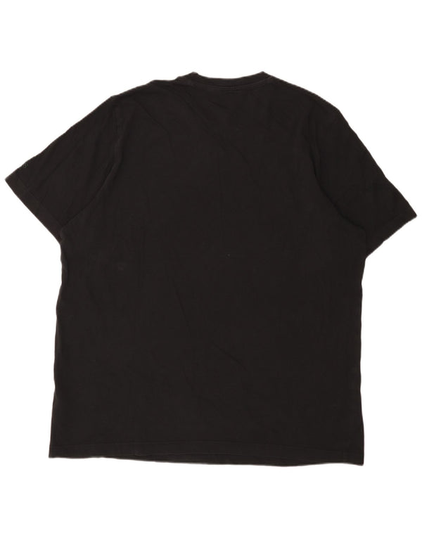 T-shirt grafica da uomo Adidas Top XL in cotone nero