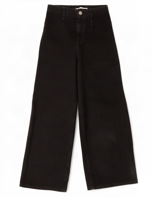 Jeans Zara da donna a gamba larga EU 34 2XS W24 L25 Nero