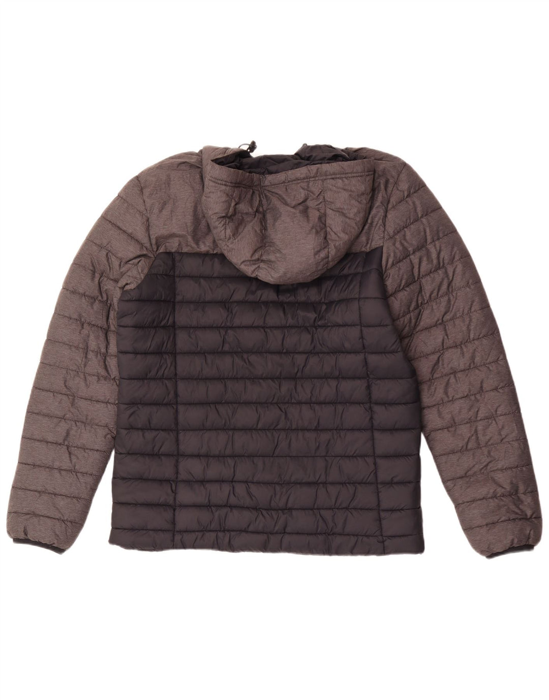 Giacca imbottita con cappuccio da uomo Kappa UK 40 Large nera in poliammide color block