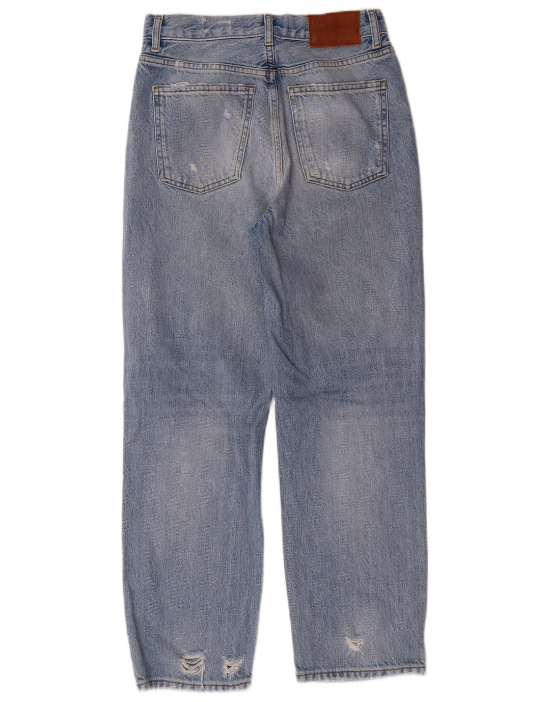 Jeans affusolati invecchiati Zara da donna EU 36 XS W26 L27 Blu cotone Grunge