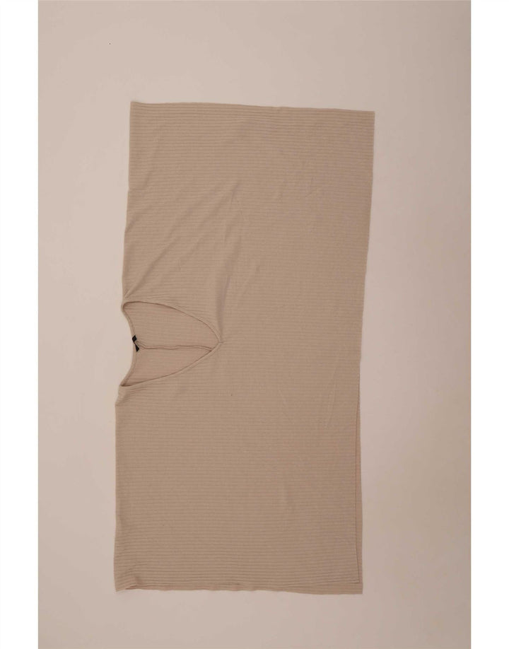 Top Zara asimmetrico poncho camicetta da donna taglia unica beige