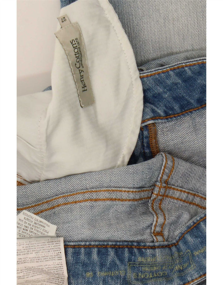 Jeans corti da donna Henry Cottons W27 L26 cotone blu