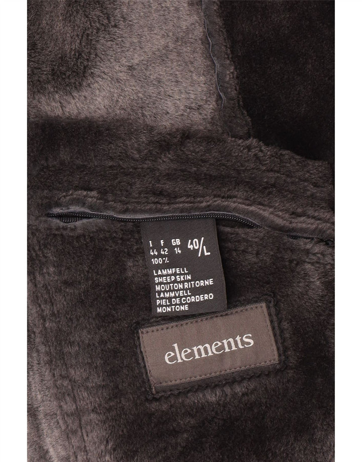 Cappotto in shearling da donna Elements UK 14 Grande pelle di pecora nera