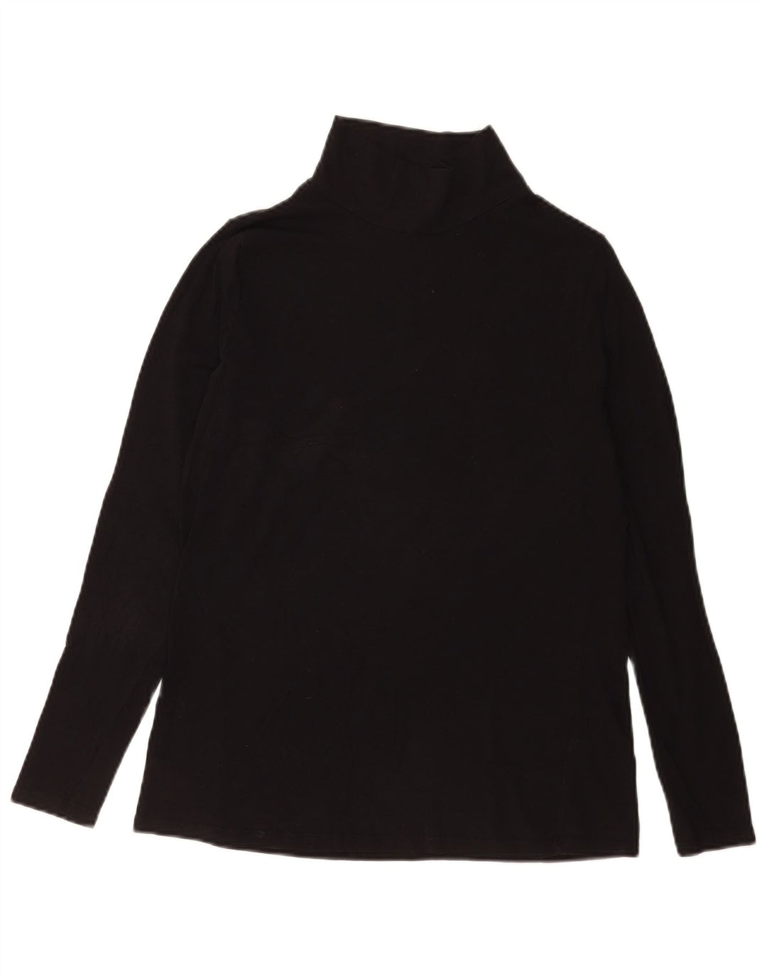 Marks & Spencer Top da donna manica lunga UK 14 cotone nero medio