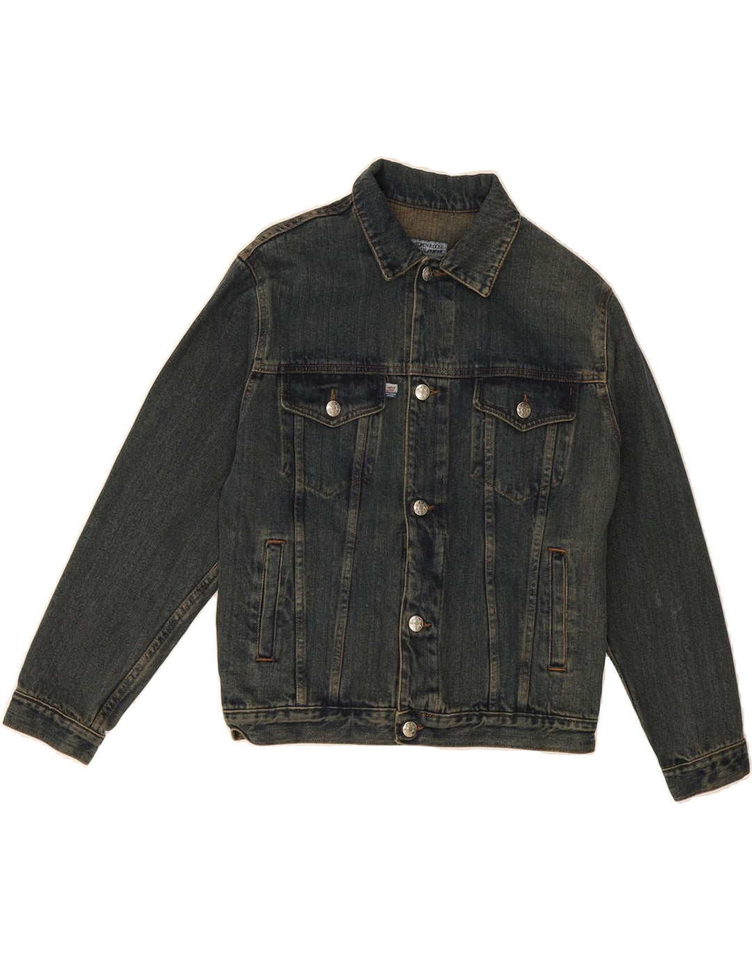 JOHN ROOSE Boys Denim Jacket 11-12 Years 2XL Navy Blue Cotton Vintage John Roose and Second-Hand John Roose from Messina Hembry 
