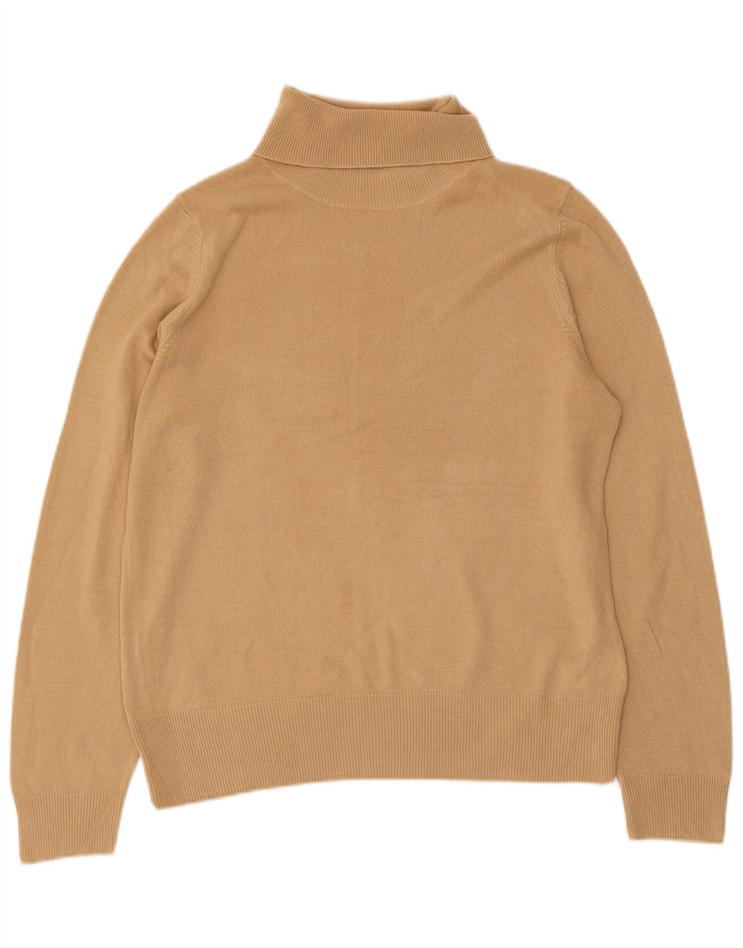 Maglione maglione a collo alto da donna Marks & Spencer UK 12 Acrilico marrone medio