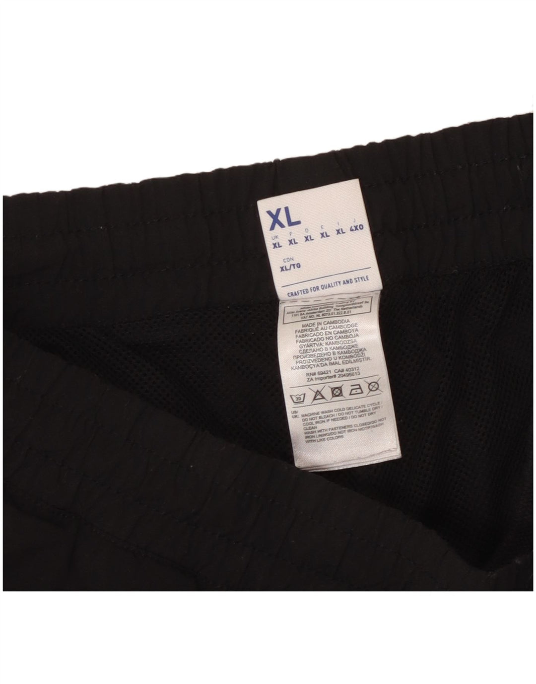 Pantaloni da tuta da uomo Reebok Joggers XL Poliestere color block nero