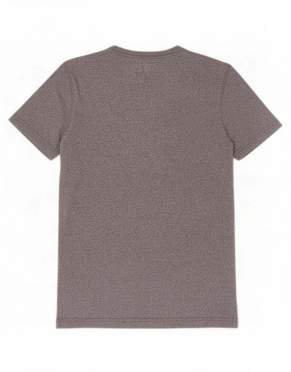Abercrombie & Fitch Mens T-Shirt Top Small Grey Flecked Cotton
