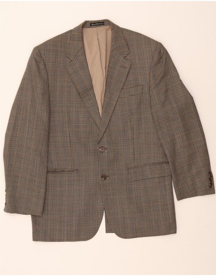 Giacca blazer da uomo Ralph Lauren UK 40 Lana pied de poule beige medio