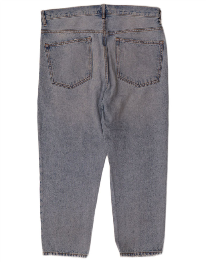 Jeans corti da uomo ZARA EU 42 Large W32 L24 Blu