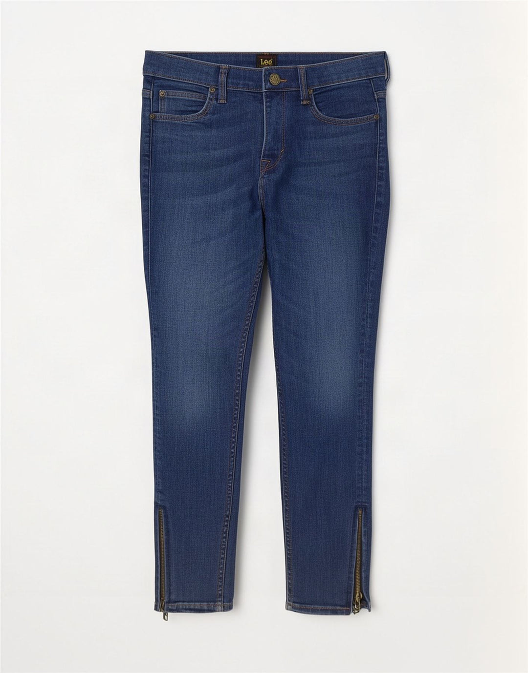 Jeans corti Lee Scarlett da donna W30 L25 cotone blu