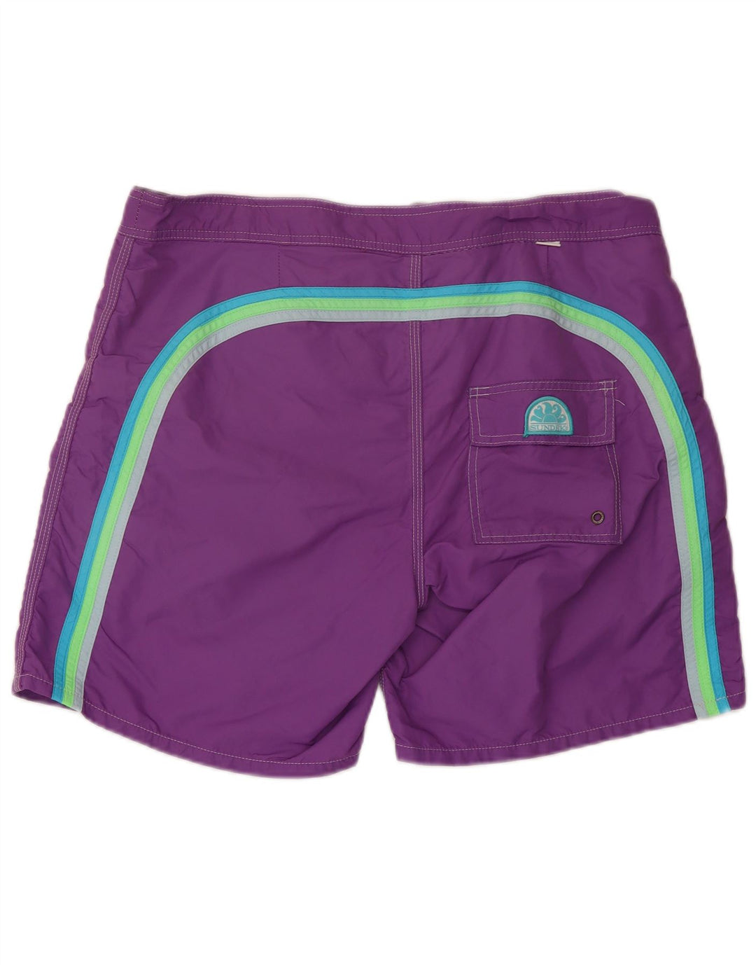 Pantaloncini da bagno da uomo Sundek grandi in nylon viola
