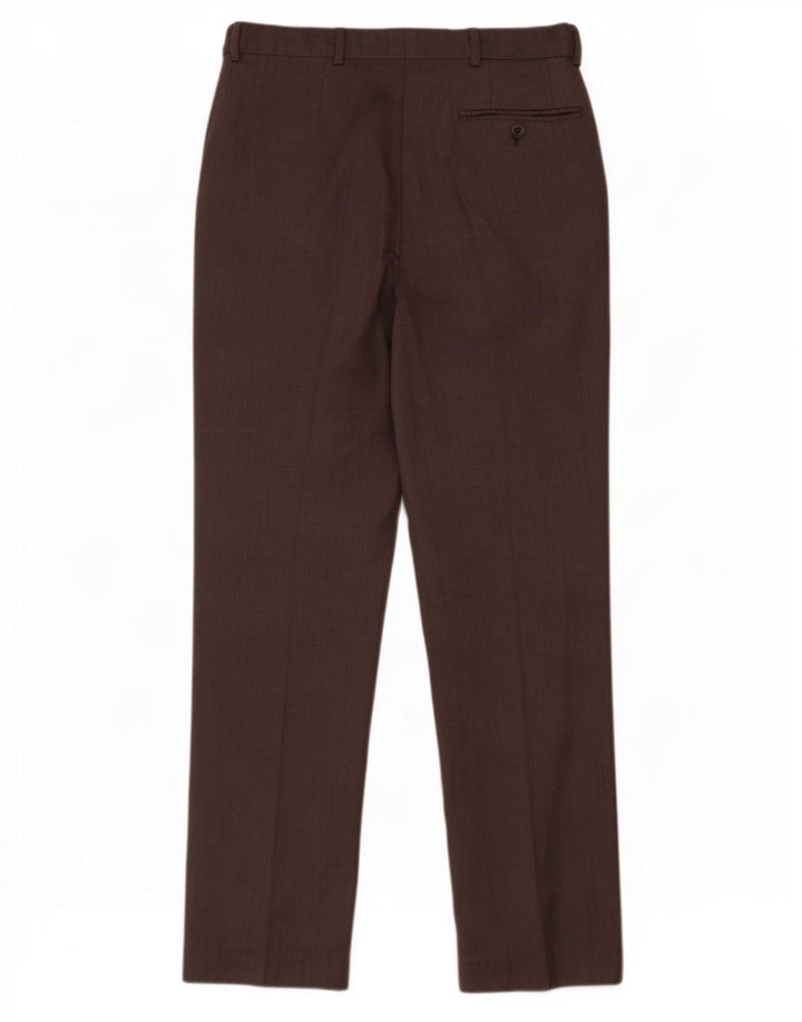 Pantaloni da abito dritti da uomo Marks & Spencer W30 L30 in lana grigia