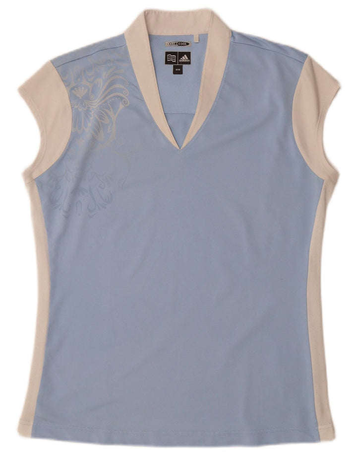 T-shirt ADIDAS da donna Climacool UK 14 Colorblock blu medio