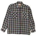 Camicia da uomo in flanella Follie taglia 45/46 2XL cotone a quadri multicolore