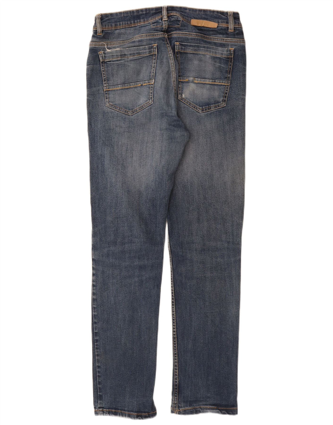 Jeans slim invecchiati da donna di Dack IT 46 Large W30 L29 cotone blu