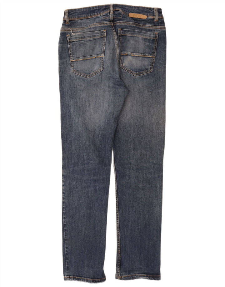 Jeans slim invecchiati da donna di Dack IT 46 Large W30 L29 cotone blu
