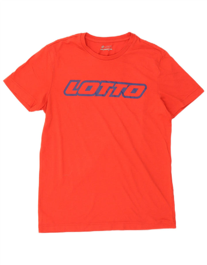 T-shirt grafica da uomo Lotto Top rossa media