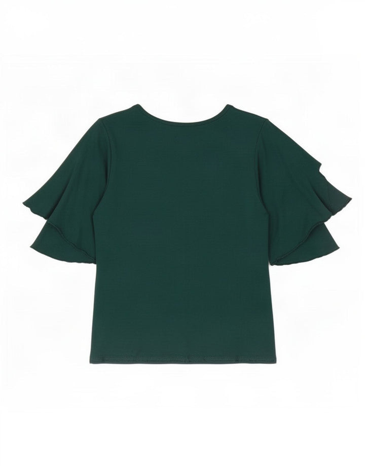 Top camicetta da donna Marks & Spencer UK 14 Viscosa verde medio