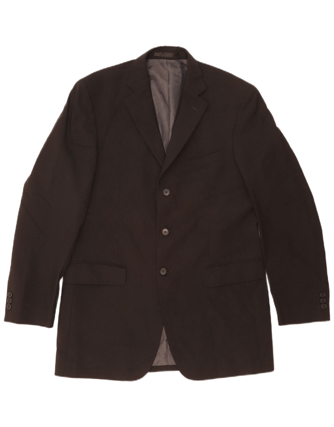 Giacca blazer a 3 bottoni da uomo Marks & Spencer UK 40 poliestere nero medio