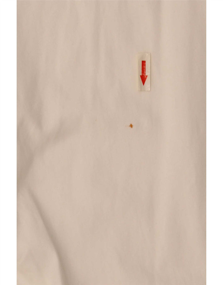 Camicia a maniche corte da uomo Marlboro Classics XL in cotone bianco