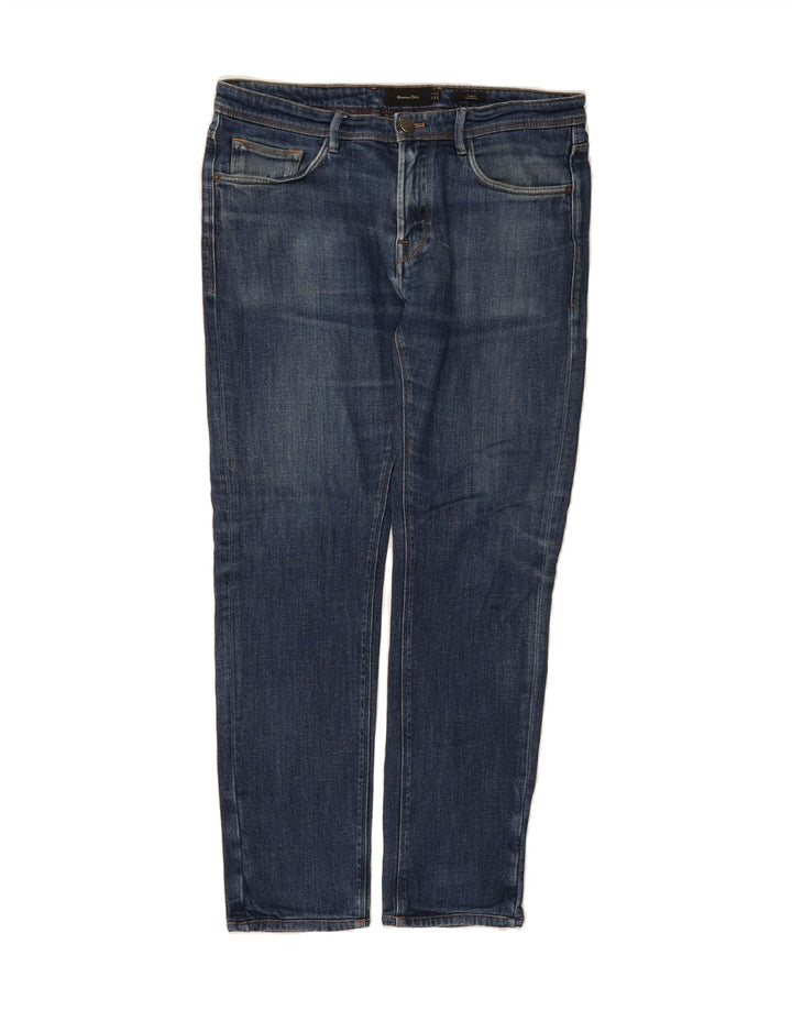 MASSIMO DUTTI Mens Slim Jeans EU 42 Large W32 L30 Blue Vintage Massimo Dutti and Second-Hand Massimo Dutti from Messina Hembry 