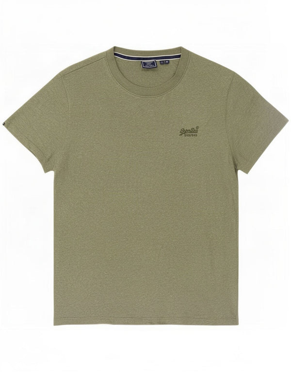 T-shirt da uomo Superdry Top XL in cotone chiazzato verde