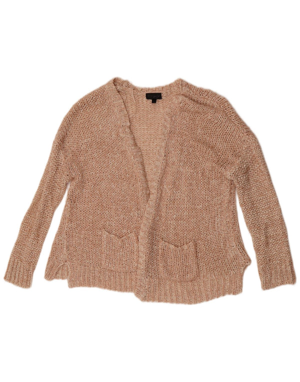 Maglione cardigan oversize da donna Topshop UK 10 piccolo acrilico beige